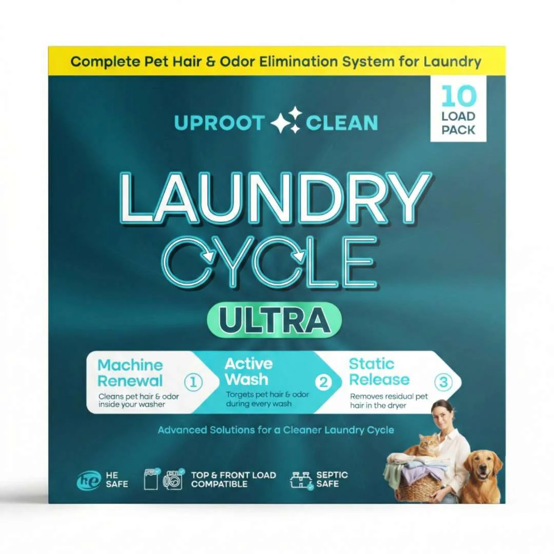 Uproot Laundry Cycle Pro - Pet Hair & Odor Elimination Laundry Kit - Image 7